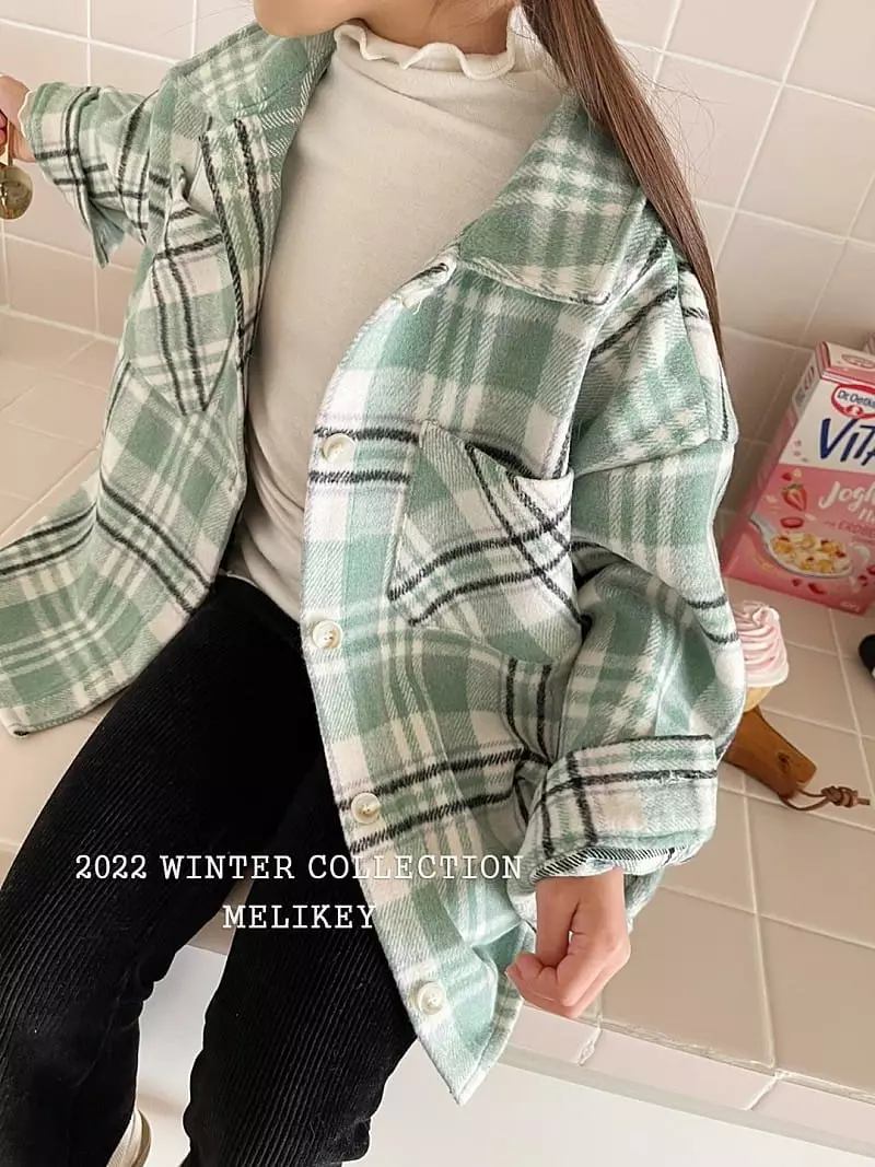 Melikey - Korean Children Fashion - #toddlerclothing - Check Shirt - 6