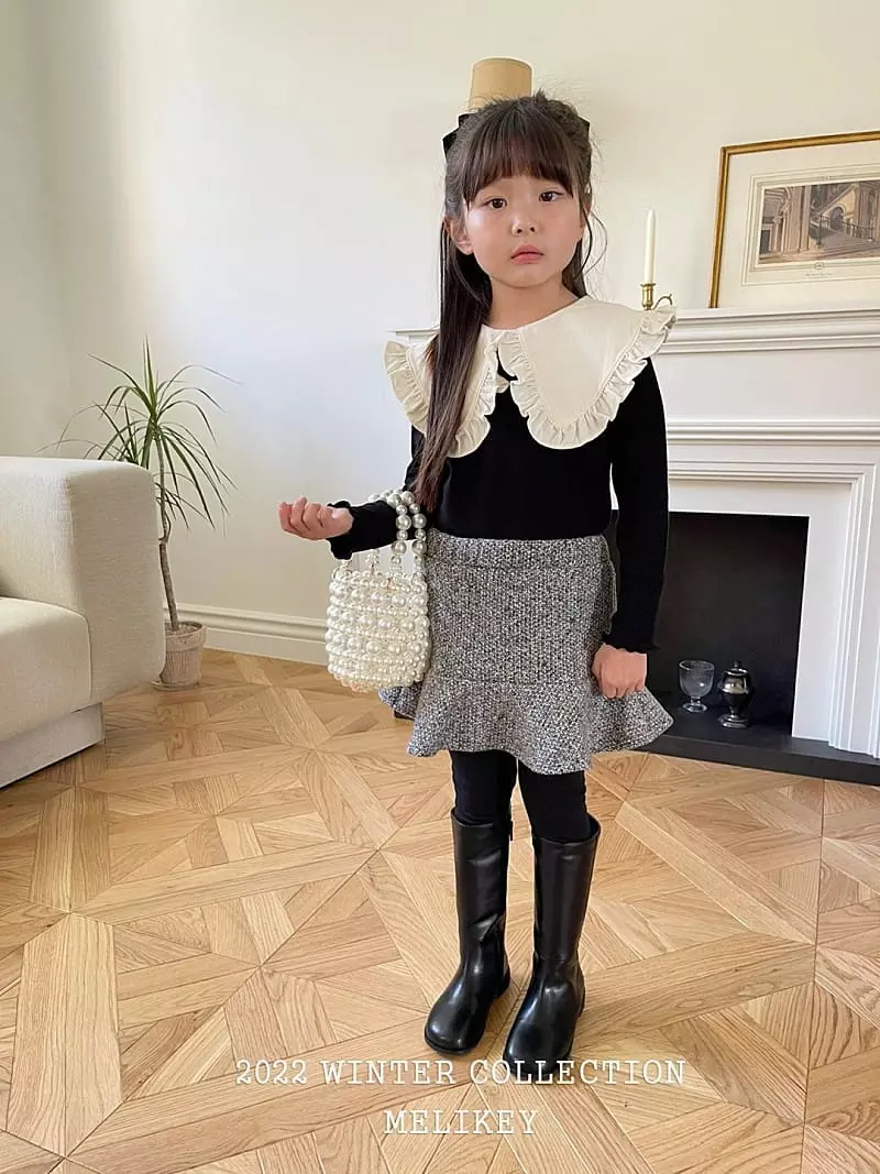 Melikey - Korean Children Fashion - #toddlerclothing - Angel Collar Tee - 3
