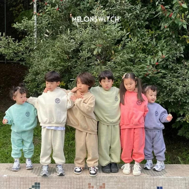 Melon Switch - Korean Children Fashion - #magicofchildhood - Vanilla Latte Fleece Top Bottom Set - 2