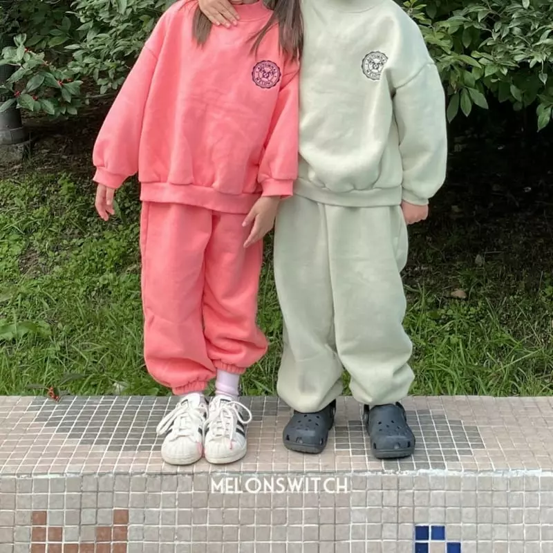 Melon Switch - Korean Children Fashion - #stylishchildhood - Vanilla Latte Fleece Top Bottom Set - 7