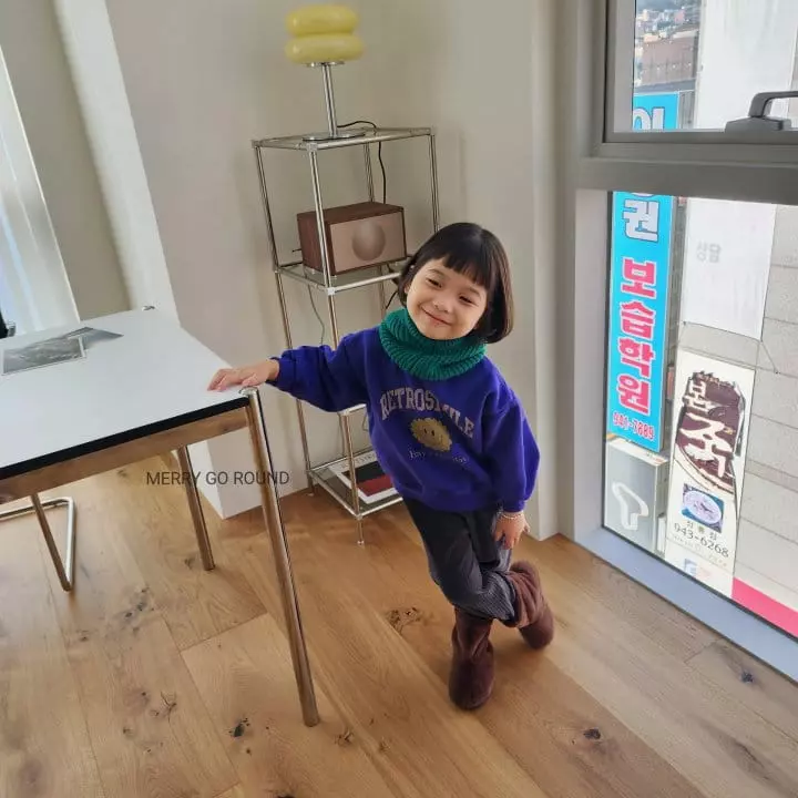 Merry Go Round - Korean Children Fashion - #childofig - Retro Smile Sweatshirt - 3