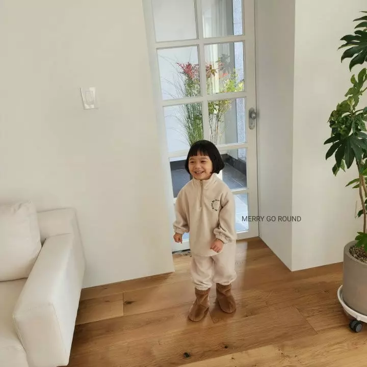Merry Go Round - Korean Children Fashion - #childrensboutique - Winter Fleece Set - 2