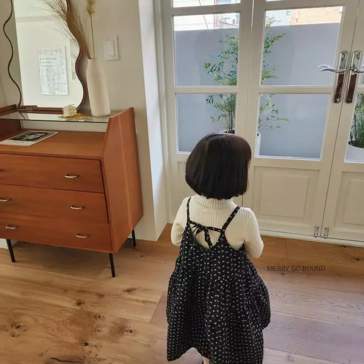 Merry Go Round - Korean Children Fashion - #discoveringself - Ribbon Sleeveless One-piece
