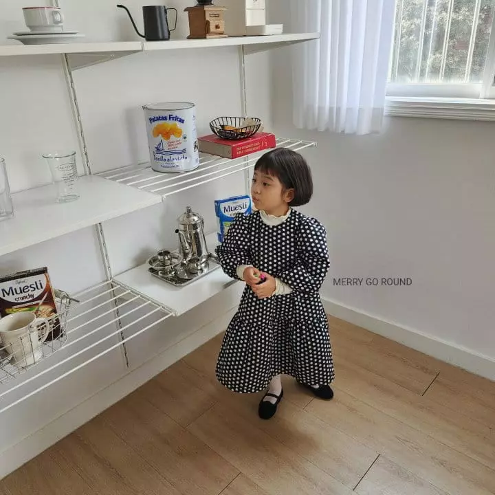 Merry Go Round - Korean Children Fashion - #discoveringself - Dot One-piece - 3