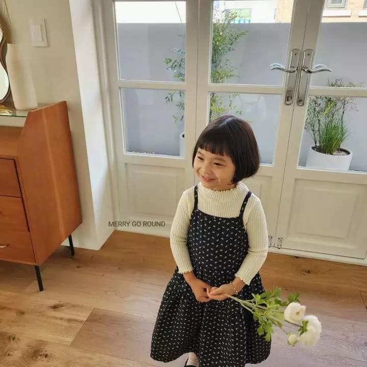 Merry Go Round - Korean Children Fashion - #kidsshorts - Ribbon Sleeveless One-piece - 3