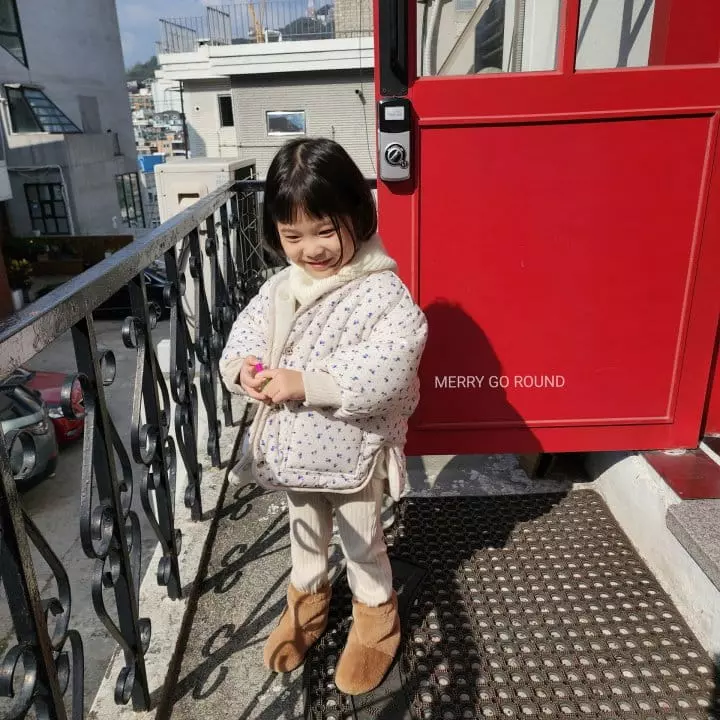 Merry Go Round - Korean Children Fashion - #kidsshorts - Rib Pants - 2