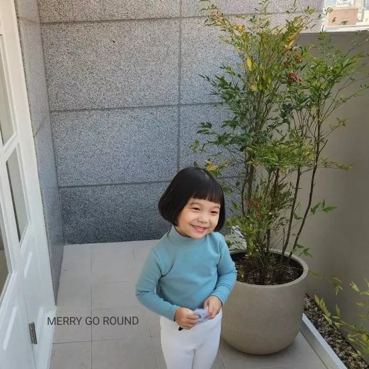 Merry Go Round - Korean Children Fashion - #kidsstore - Basic Half Turtleneck Tee - 2