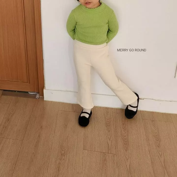 Merry Go Round - Korean Children Fashion - #kidzfashiontrend - Fleece Jelly Pants - 12