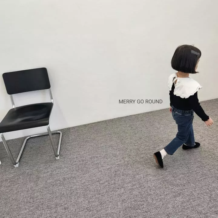 Merry Go Round - Korean Children Fashion - #littlefashionista - Frill Collar Tee - 11