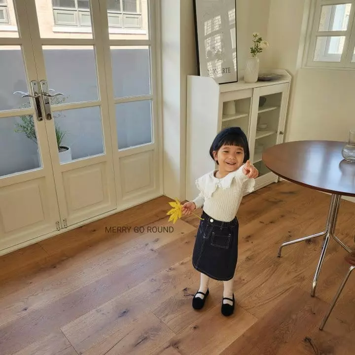 Merry Go Round - Korean Children Fashion - #littlefashionista - Square Pocket Skirt - 4