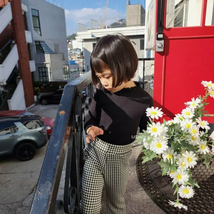 Merry Go Round - Korean Children Fashion - #minifashionista - Rib Half Turtleneck Tee - 4