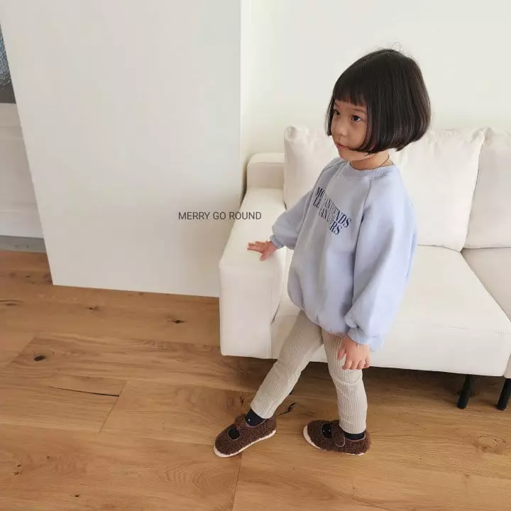 Merry Go Round - Korean Children Fashion - #stylishchildhood - Velvet Rib Leggings - 6