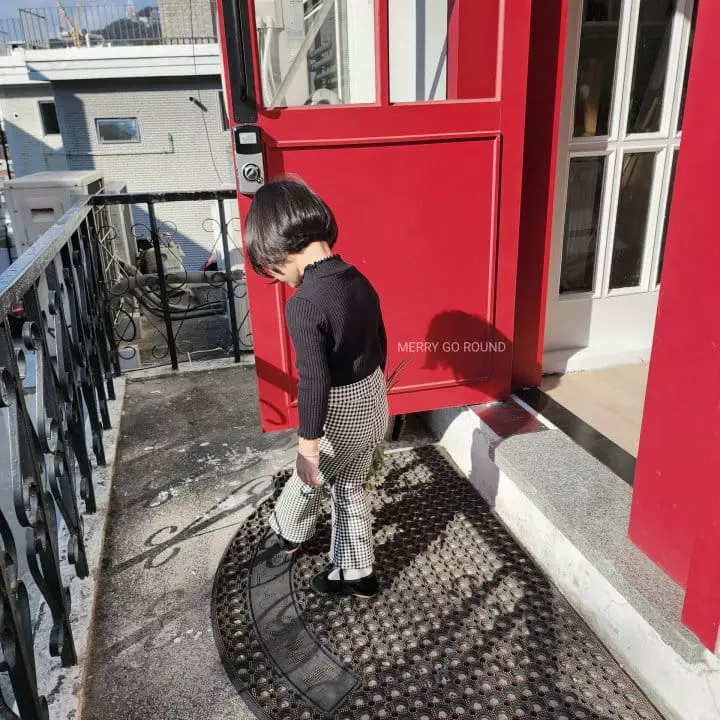 Merry Go Round - Korean Children Fashion - #todddlerfashion - Rib Half Turtleneck Tee - 5