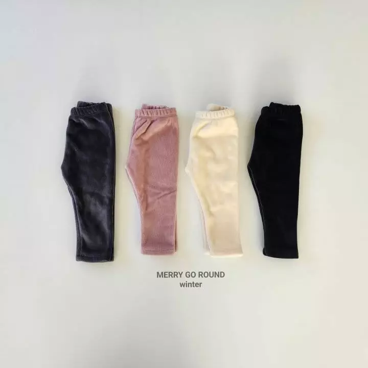Merry Go Round - Korean Children Fashion - #toddlerclothing - Fleece Leggings - 8