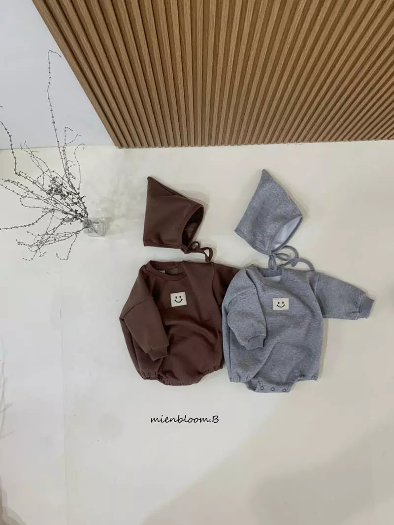 Mienbloom B - Korean Baby Fashion - #babygirlfashion - Smile Bodysuit Set - 2