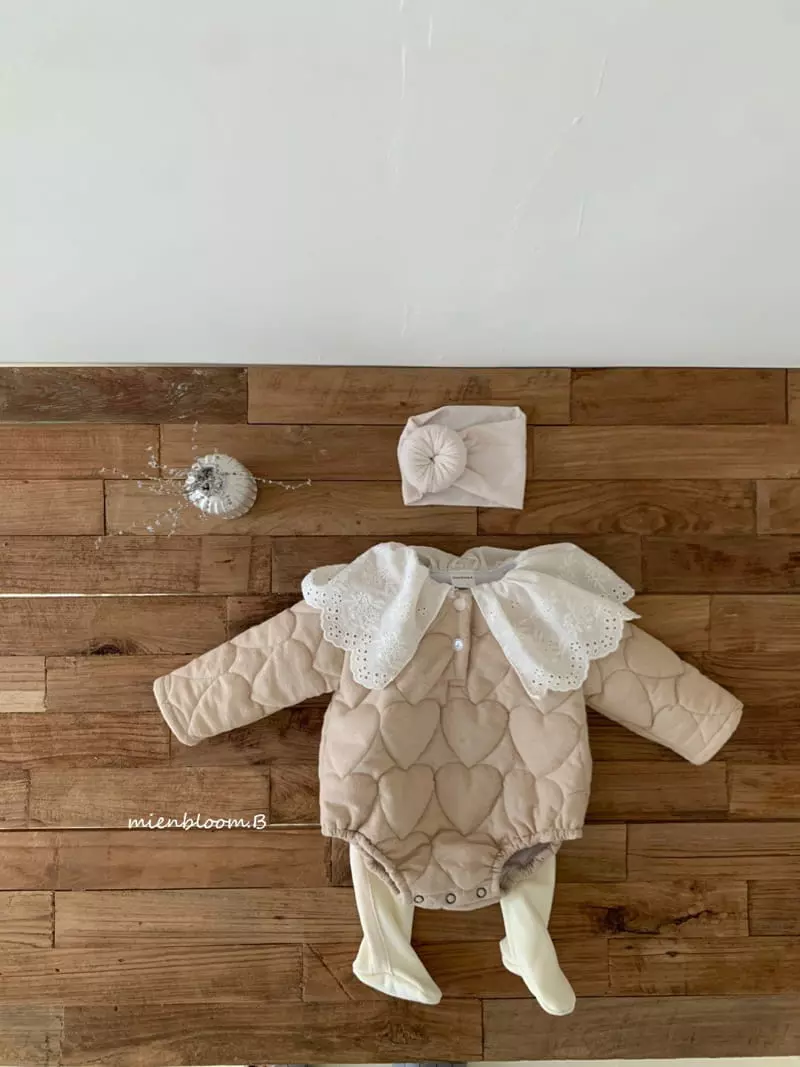 Mienbloom B - Korean Baby Fashion - #babyoutfit - Heart Bodysuit - 11