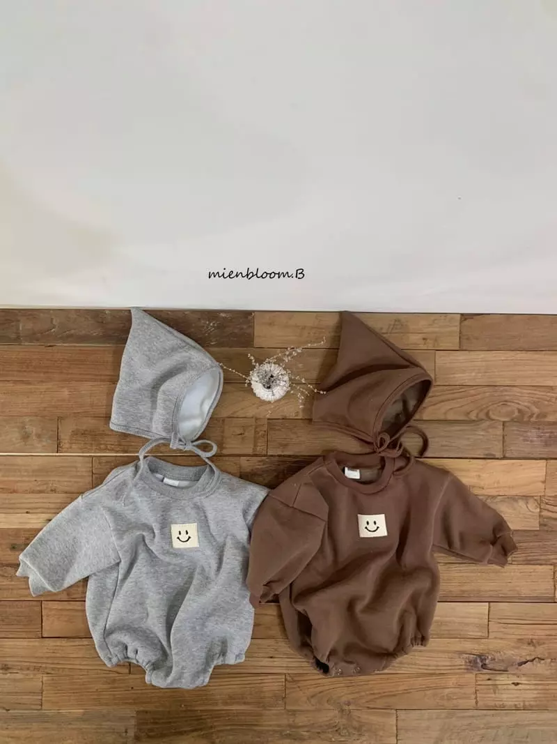 Mienbloom B - Korean Baby Fashion - #babyoutfit - Smile Bodysuit Set - 6