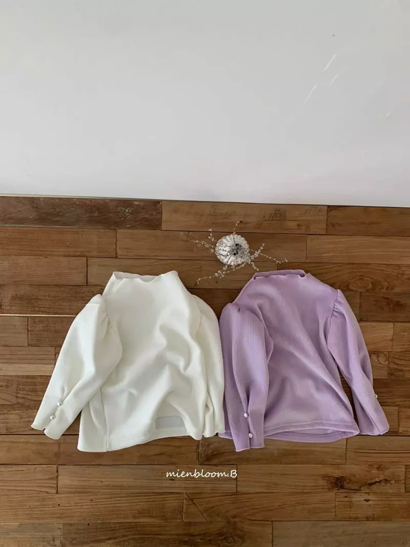 Mienbloom B - Korean Children Fashion - #prettylittlegirls - Pearl Button Blouse - 4