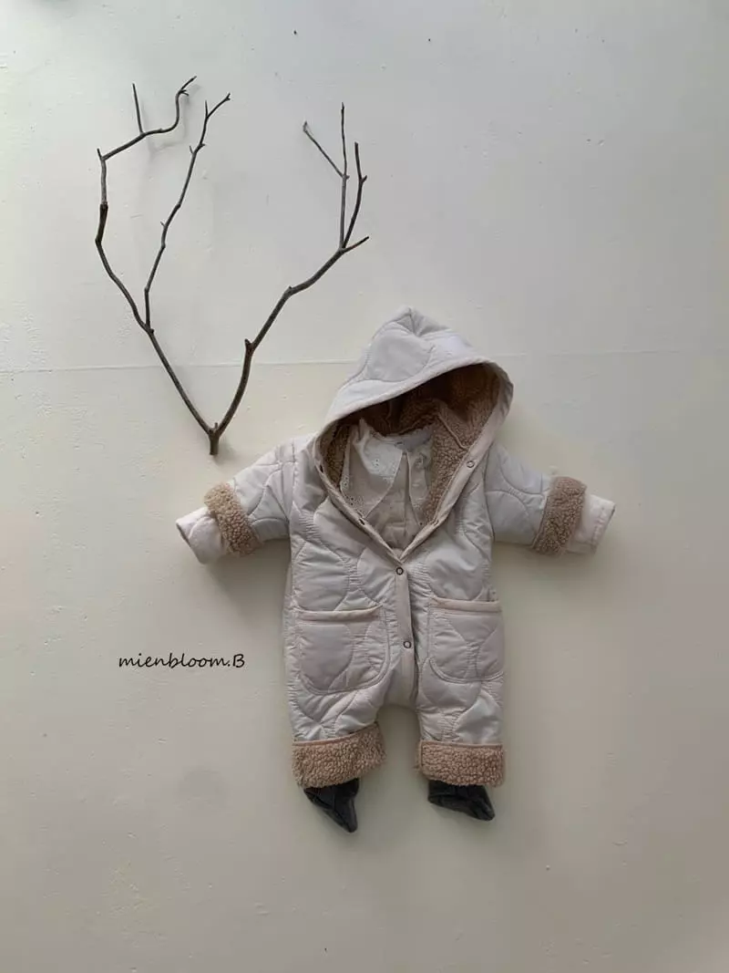 Mienbloom B - Korean Children Fashion - #todddlerfashion - Bebe Mobshell Padding Bodysuit - 3
