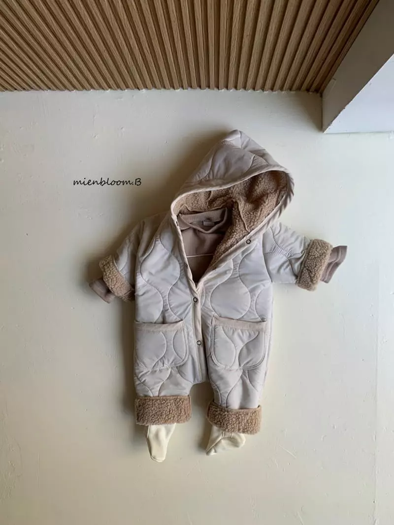 Mienbloom B - Korean Children Fashion - #todddlerfashion - Bebe Mobshell Padding Bodysuit - 4