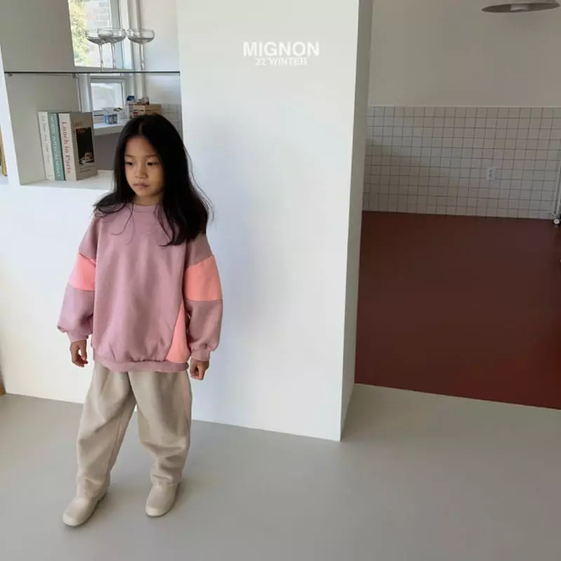Mignon - Korean Children Fashion - #childofig - Color Block Sweatshirt - 7