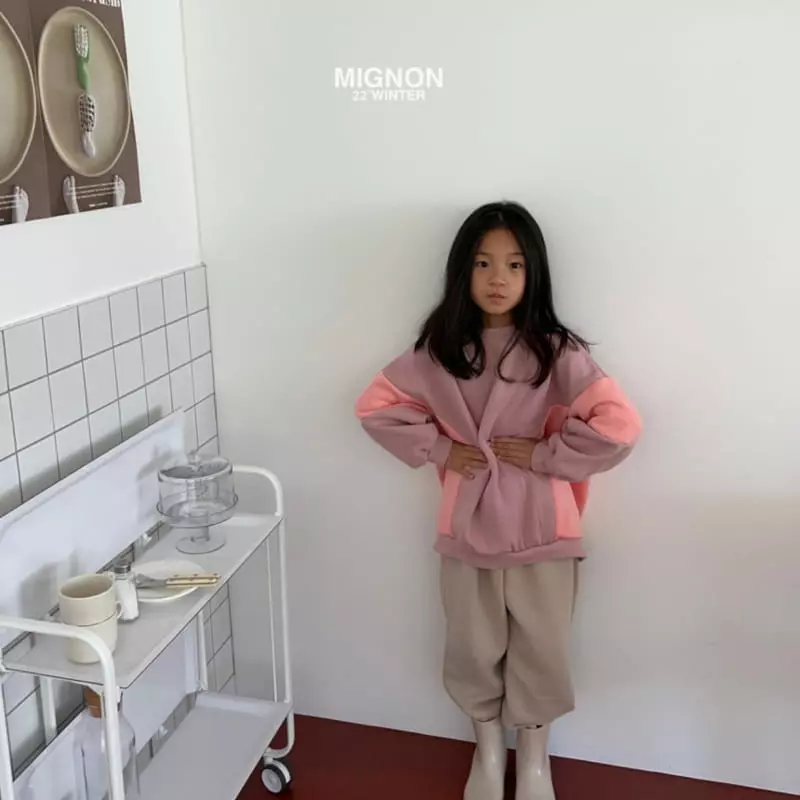 Mignon - Korean Children Fashion - #fashionkids - Color Block Sweatshirt - 11