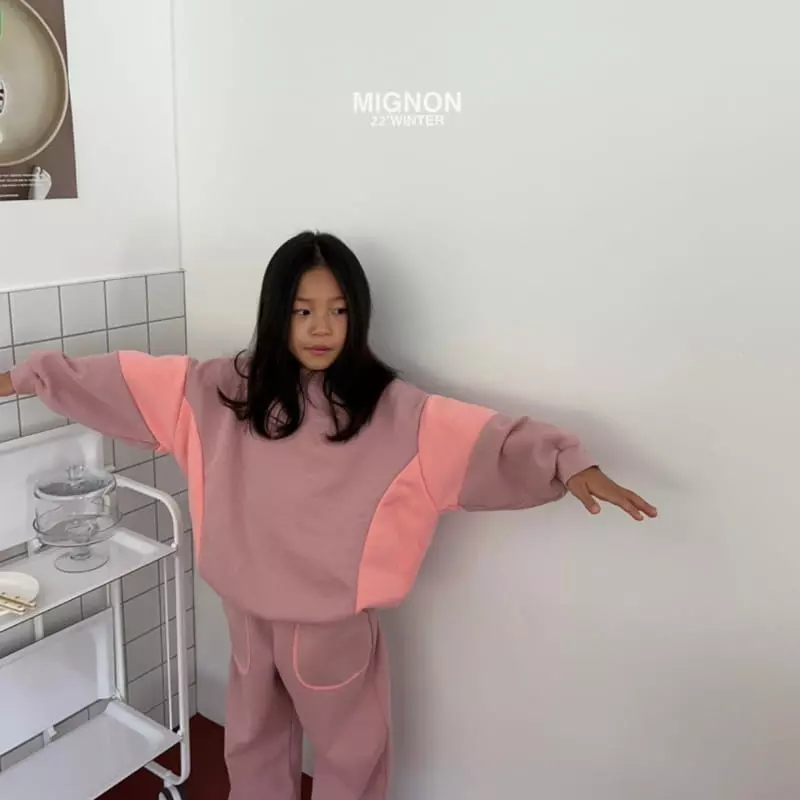 Mignon - Korean Children Fashion - #prettylittlegirls - Color Block Sweatshirt - 3
