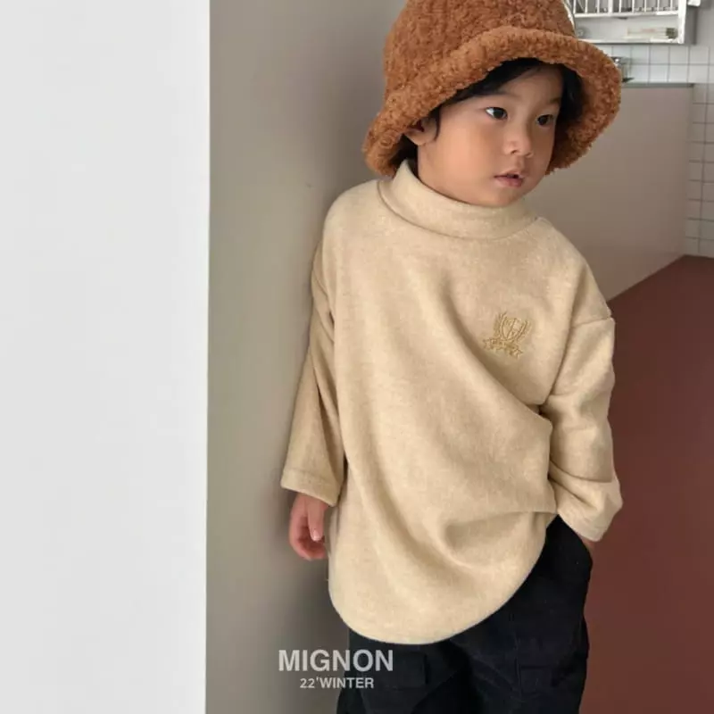 Mignon - Korean Children Fashion - #stylishchildhood - Mone Turtleneck Tee - 2
