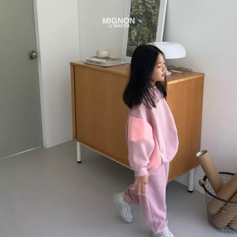 Mignon - Korean Children Fashion - #toddlerclothing - Color Block Sweatshirt - 5