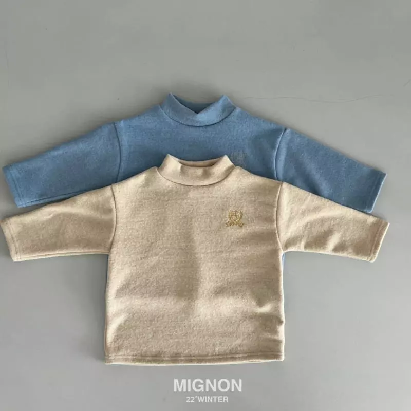 Mignon - Korean Children Fashion - #toddlerclothing - Mone Turtleneck Tee