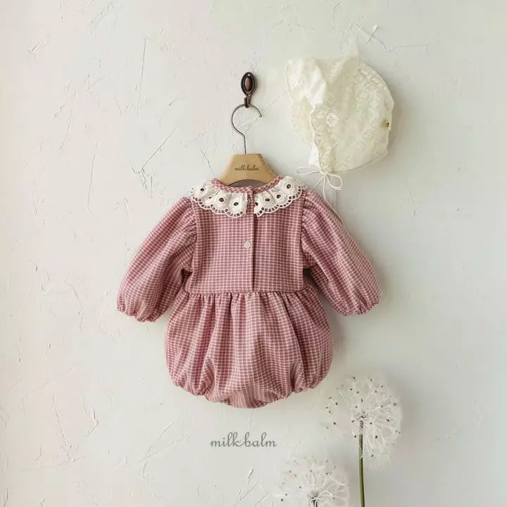 Milk Balm - Korean Baby Fashion - #babyboutiqueclothing - Anna Check Bodysuit - 7