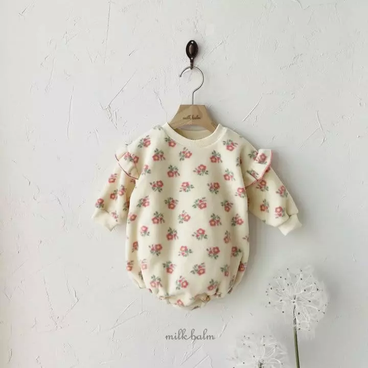 Milk Balm - Korean Baby Fashion - #babyboutiqueclothing - Rosie Frill Bodysuit - 5