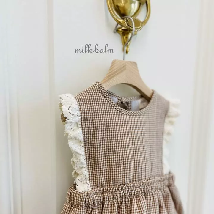 Milk Balm - Korean Baby Fashion - #babyfever - Caramel Quilting Bodysuit - 7