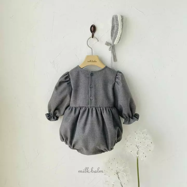 Milk Balm - Korean Baby Fashion - #babywear - Chalotte Embrodiery Bodysuit - 7