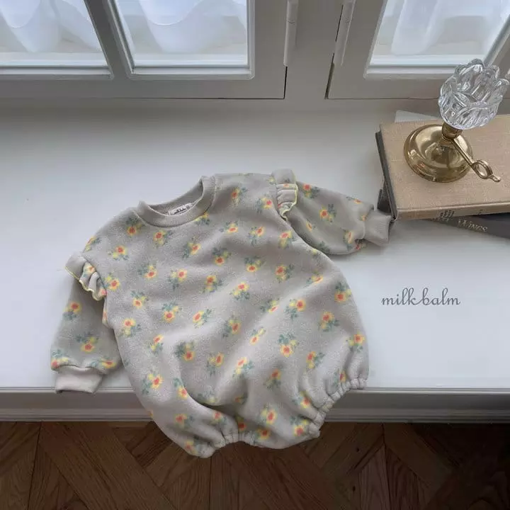 Milk Balm - Korean Baby Fashion - #onlinebabyboutique - Rosie Frill Bodysuit
