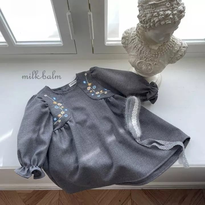 Milk Balm - Korean Children Fashion - #childofig - Chalotte Embrodiery One-piece - 11