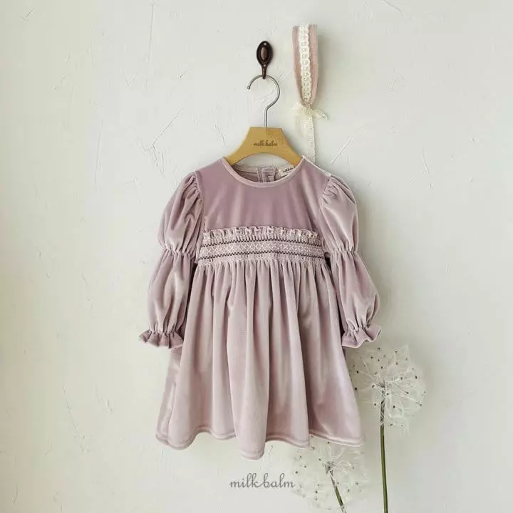 Milk Balm - Korean Children Fashion - #magicofchildhood - Reve Smocking One-piece - 4