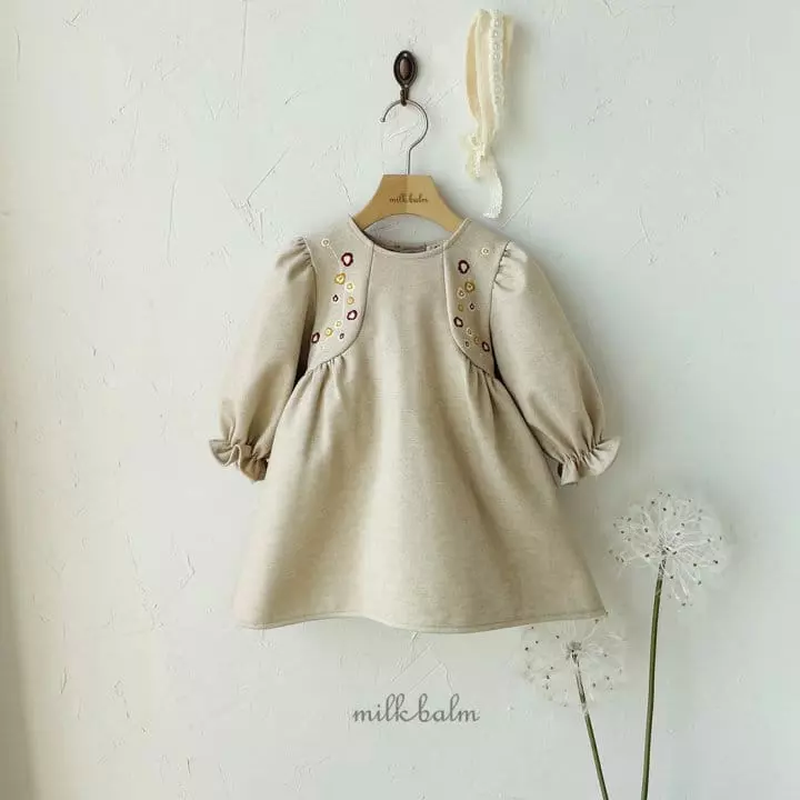 Milk Balm - Korean Children Fashion - #prettylittlegirls - Chalotte Embrodiery One-piece - 7