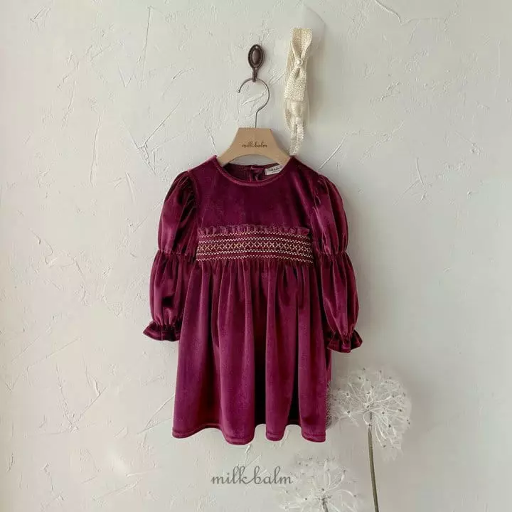 Milk Balm - Korean Children Fashion - #prettylittlegirls - Reve Smocking One-piece - 5