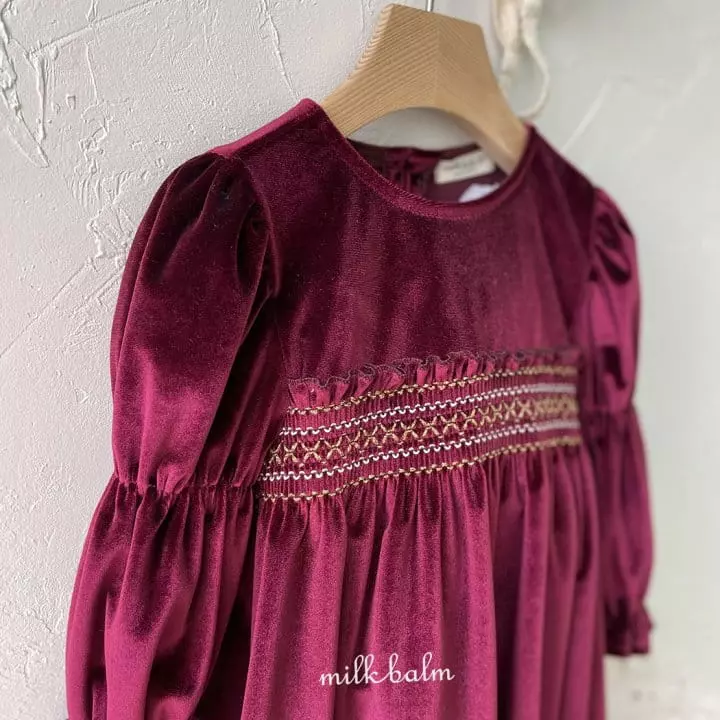 Milk Balm - Korean Children Fashion - #todddlerfashion - Reve Smocking One-piece - 6