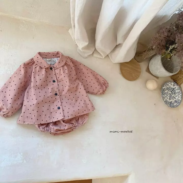 Mimi Market - Korean Baby Fashion - #babyboutique - Heart Set - 11