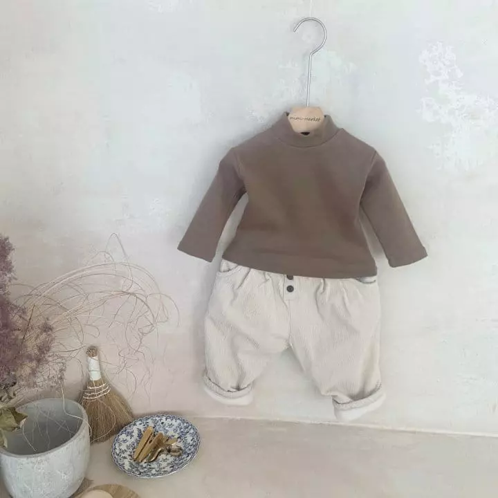 Mimi Market - Korean Baby Fashion - #babyboutique - Peach Turtleneck Tee - 10
