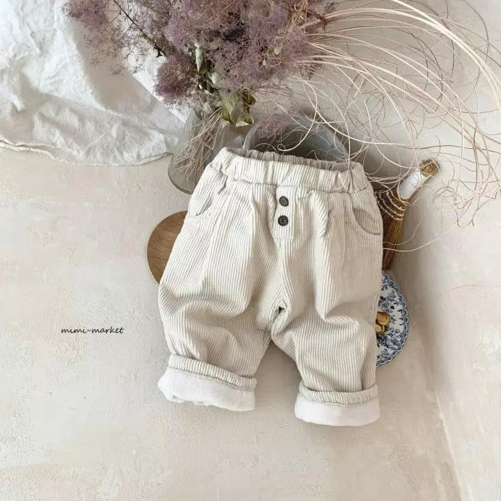 Mimi Market - Korean Baby Fashion - #babyboutique - Button Rib Pants - 9