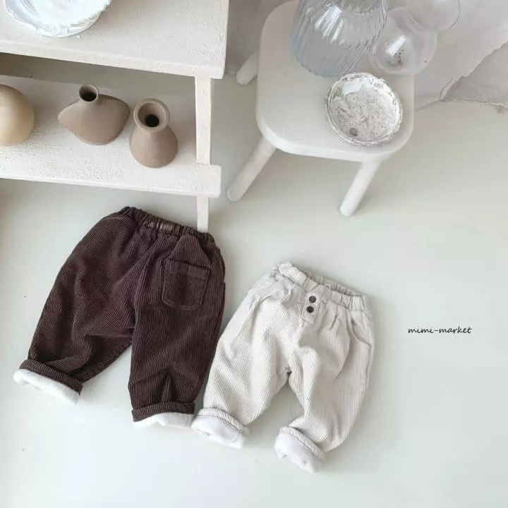 Mimi Market - Korean Baby Fashion - #babyboutiqueclothing - Button Rib Pants - 10