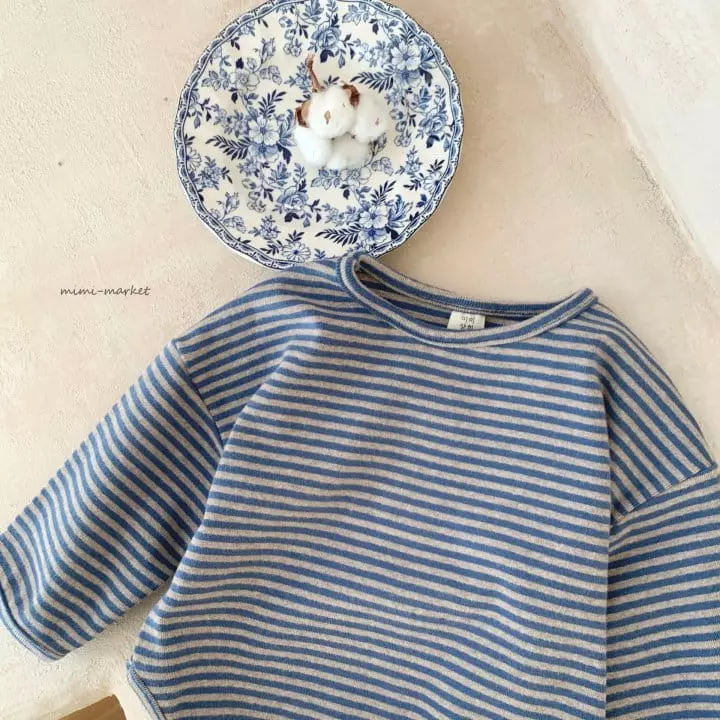 Mimi Market - Korean Baby Fashion - #babyboutiqueclothing - Stripes Piping Tee - 3