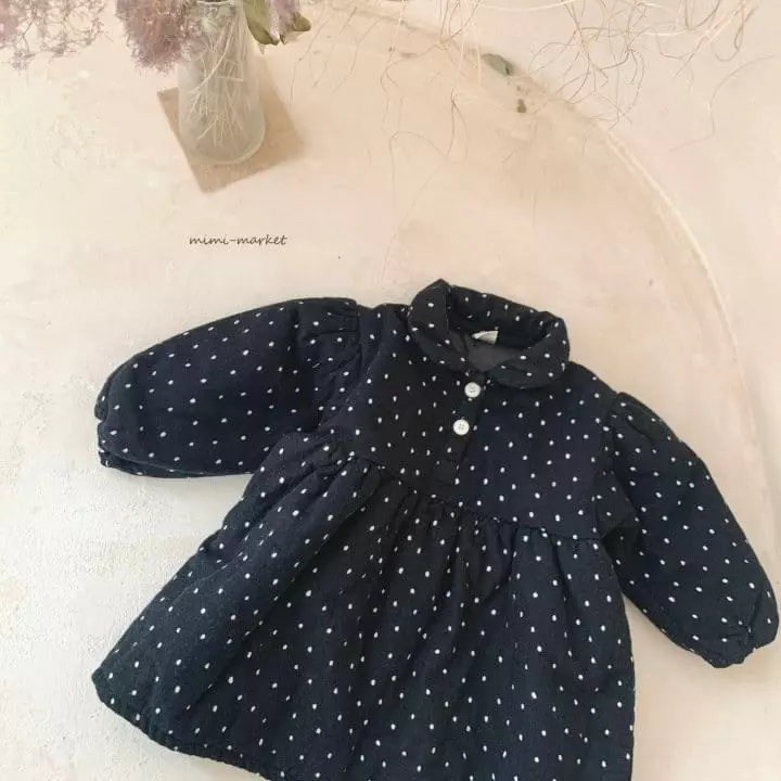 Mimi Market - Korean Baby Fashion - #babyfashion - Dot Bonding One-piece - 7