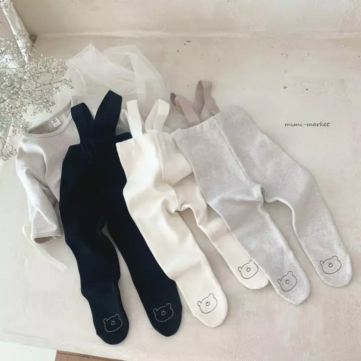 Mimi Market - Korean Baby Fashion - #babyfashion - Bear Dungarees - 2