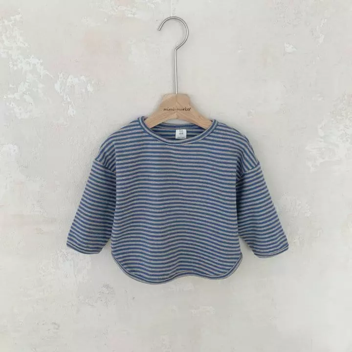 Mimi Market - Korean Baby Fashion - #babyfever - Stripes Piping Tee - 6