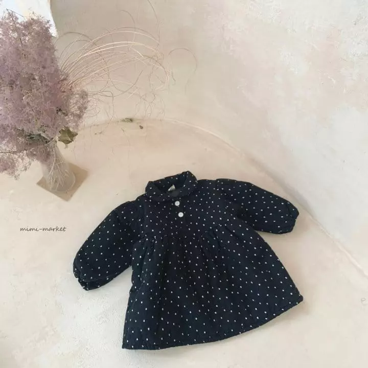 Mimi Market - Korean Baby Fashion - #babygirlfashion - Dot Bonding One-piece - 9