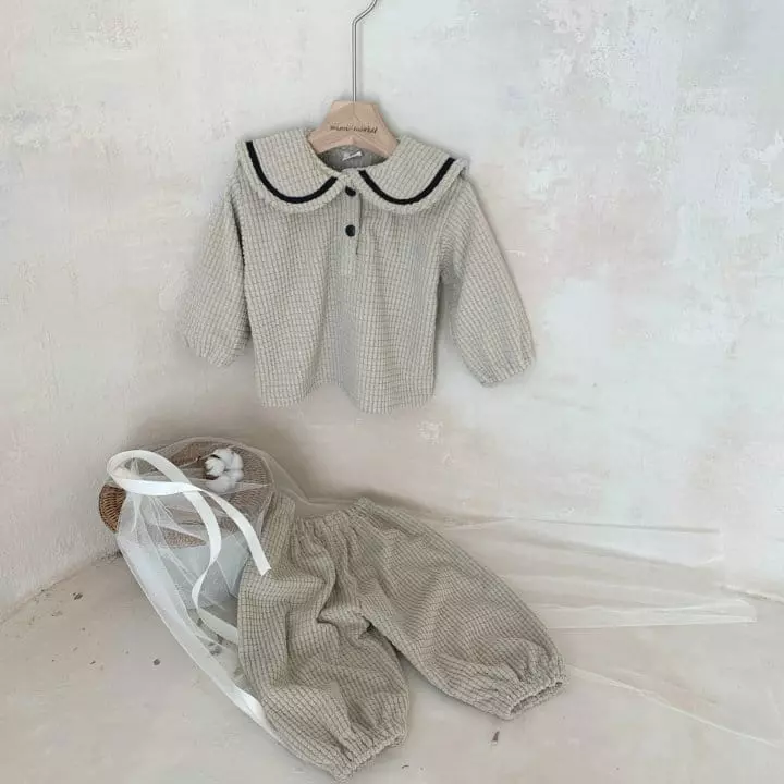 Mimi Market - Korean Baby Fashion - #babygirlfashion - Maron Set - 5